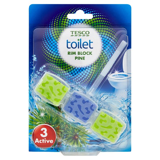 Tesco Toilet Rim Block Pine 45 g Tesco Groceries
