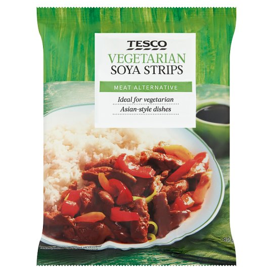 Tesco Vegetarian Soya Strips 80 g