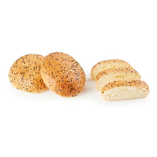 Hamburgerová žemľa so sezamom a čiernou rascou 80 g