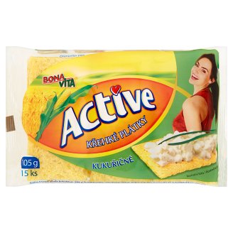 Bona Vita Active Krehké plátky kukuričné 15 ks 105 g
