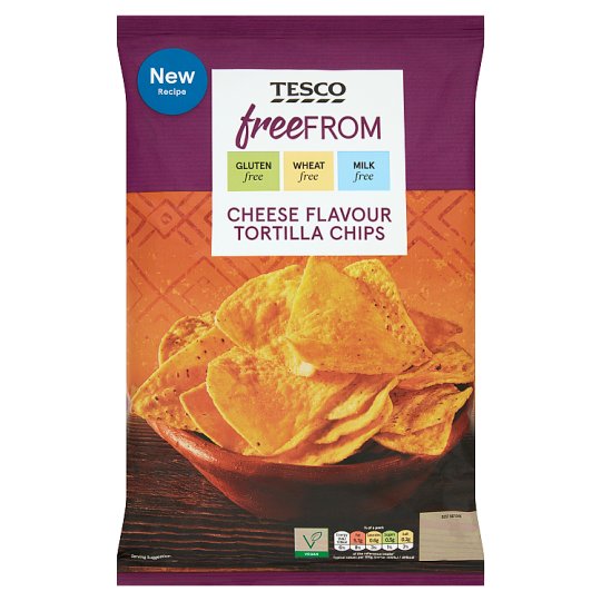 Tesco Free From Cheese Flavour Tortilla Chips 200 g Tesco Groceries