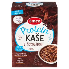 Emco Ovsená kaša proteín s čokoládou 3 x 55 g (165 g)