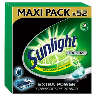 Sunlight All in 1 Extra Power Tablety do umývačky riadu 52 ks