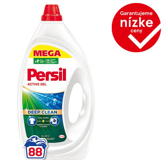 Persil Deep Clean Active Gel Washing Detergent 88 Washes 3.96 L Tesco