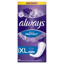 Always Dailies Long Plus Extra Protect Panty Liners x44