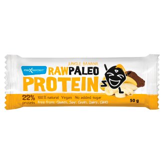 MaxSport Paleo Raw proteínová tyčinka s banánom a kakaom 50 g