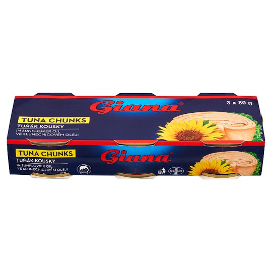 Giana Tuniak kúsky v slnečnicovom oleji 3 x 80 g