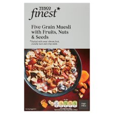 Tesco Finest Five Grain Muesli with Fruits, Nuts & Seeds 500 g