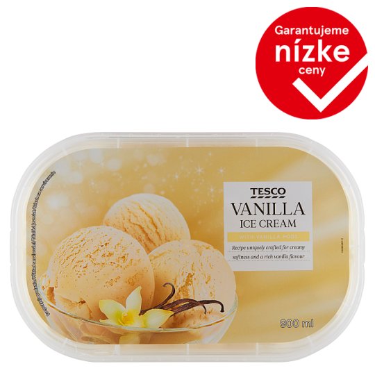 Tesco Vanilla Ice Cream with Vanilla Pods 900 ml Tesco Groceries