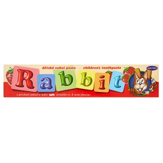 Mattes Rabbit Detská zubná pasta s príchuťou jahôd a mäty 45 g