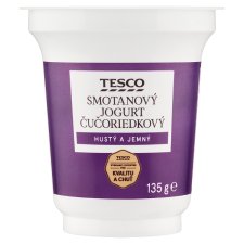 Tesco Smotanový jogurt čučoriedkový 135 g