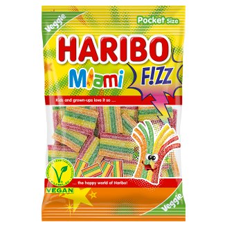 Haribo Fizz Miami želé s ovocnými príchuťami 85 g