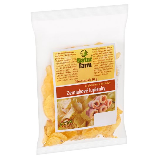 Natur Farm Zemiakové lupienky so slaninovou príchuťou 80 g