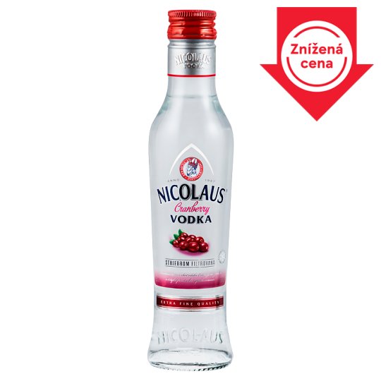 Nicolaus Extra jemná Cranberry vodka 38% 200 ml