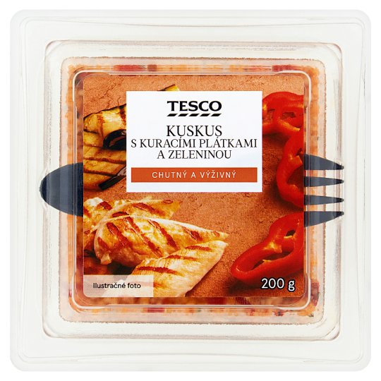 Tesco Kuskus s kuracími plátkami a zeleninou 200 g