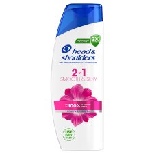 Head & Shoulders Smooth & Silky 2in1 Anti Dandruff Shampoo 330ml. Fresh Clean Feeling