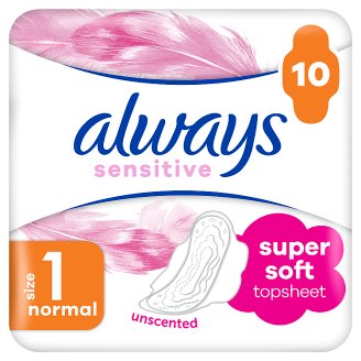Always Ultra Sensitive Normal (Veľkosť 1) Hygienické Vložky 10 ks
