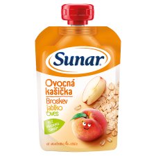 Sunar Fruit Mash Peach, Apple, Oatmeal 120 g