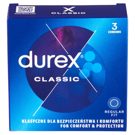 Durex Classic prezervatívy 3 ks