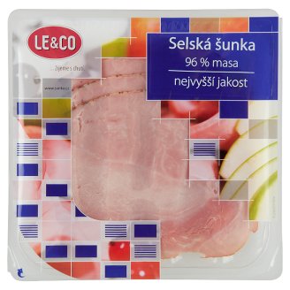 Le & Co Sedliacka šunka najvyššej kvality 96 % mäsa 100 g