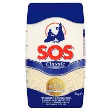 SOS Classic ryža strednozrnná lúpaná 1 kg