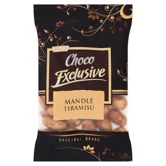 Poex Choco Exclusive Pražené jadrá mandlí v bielej čokoláde s mletou kávou 150 g