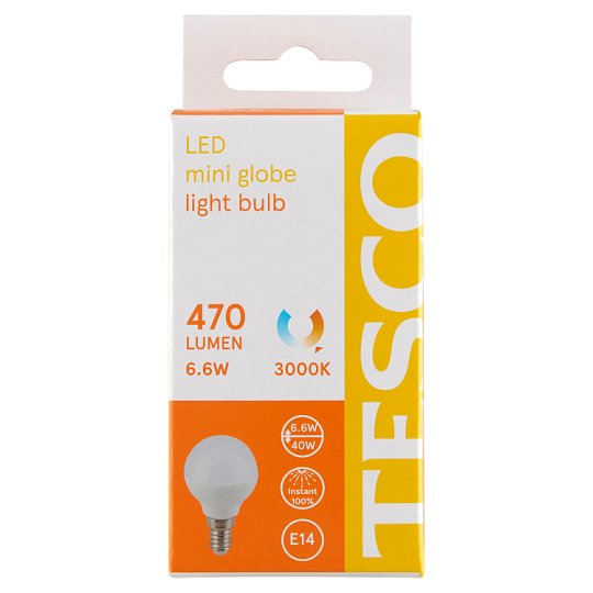 Tesco LED žiarovka 6.6W (40W) E14