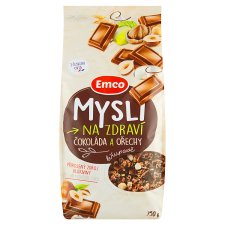 Emco Mysli na Zdraví Chrumkavé čokoláda a orechy 750 g