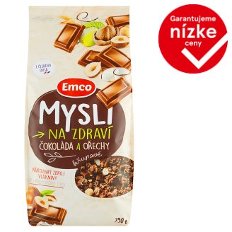 Emco Mysli na Zdraví Chrumkavé čokoláda a orechy 750 g