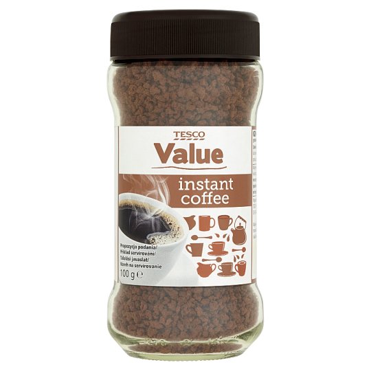 Tesco Value Instantná káva sušená granulovaná 100 g