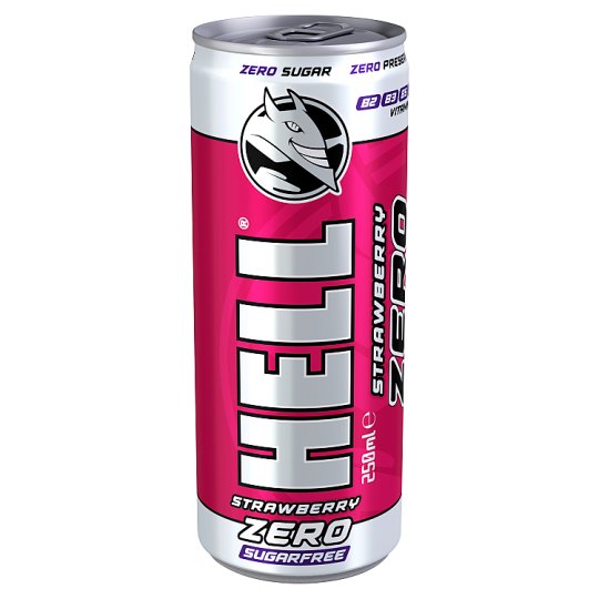 Hell Strawberry Zero Drink 250 ml Tesco Groceries