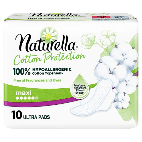 Naturella Cotton Protection Ultra Maxi Size 3 Sanitary Towels x10