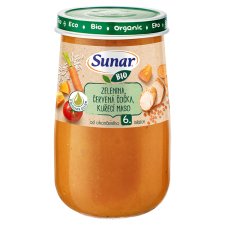 Sunar Bio Vegetables, Red Lentils, Chicken, Olive Oil 190 g