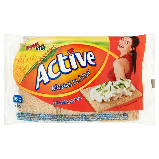 Bona Vita Active Krehké plátky grahamové 15 ks 105 g