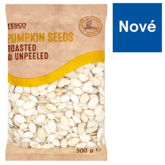 Tesco Tekvicové semená nelúpané, pražené 500 g