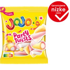 JOJO Party Twist Foamy Candies with Ice Cream, Peach and Blueberry Flavours 80 g