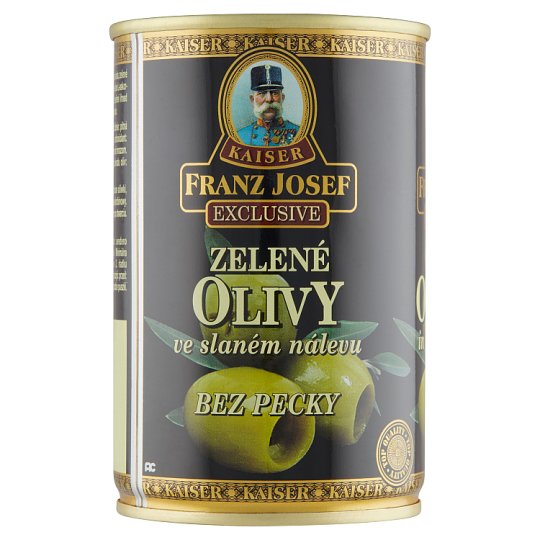Franz Josef Kaiser Exclusive Green Olives in Salted Brine Pitted 300 g