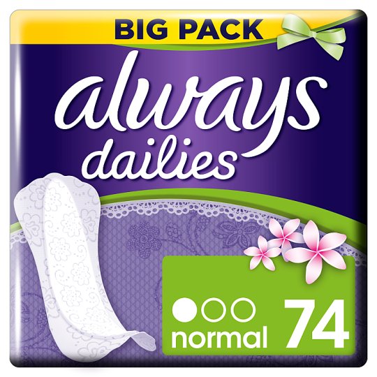Always Dailies Slim Multiform Fresh Intímky 74 Kusov