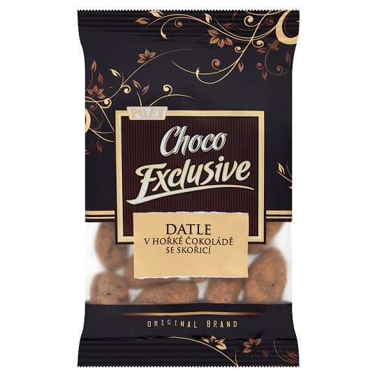 Poex Choco Exclusive Sušené ďatle v horkej čokoláde a škorici 150 g