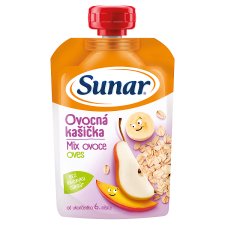 Sunar Fruit Mash Mix of Fruits, Oatmeal 120 g