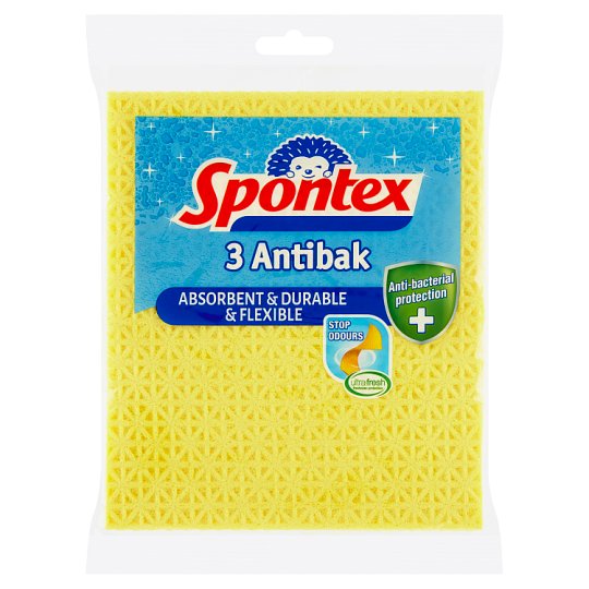 Spontex Antibak Sponge Cloth 3 Pcs - Tesco Groceries