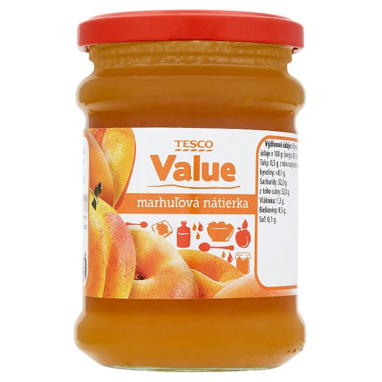 Tesco Value Marhuľová nátierka 270 g