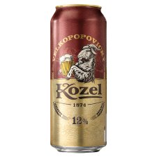 Velkopopovický Kozel 12 Unfiltered Light Lager Beer 500 ml