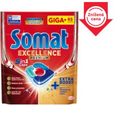 Somat Excellence Premium 5in1 kapsuly do umývačky riadu 65 ks 1267,5 g