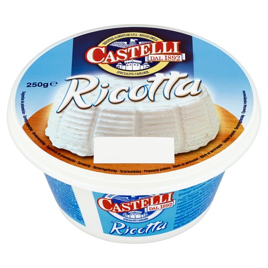 Castelli Ricotta Half-Fat Soft Cheese Whey 250 g