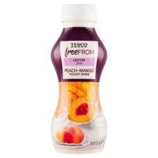 Tesco Free From Peach-Mango Yogurt Drink 300 g