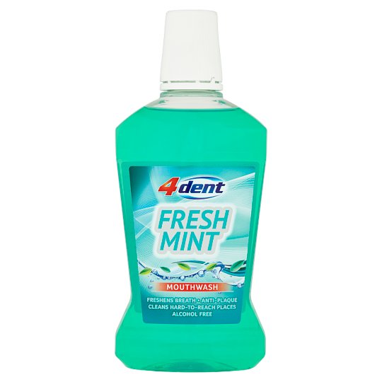 4Dent Fresh mint ústna voda 500 ml