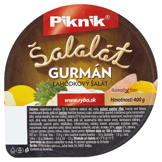 Piknik Šalalát gurmán lahôdkový šalát 400 g