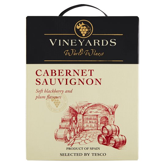 Vineyards World Wines Cabernet Sauvignon červené víno suché 3 l