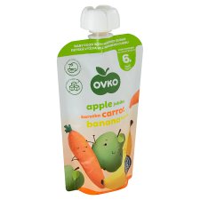 Ovko Baby Food Apple, Carrot & Banana 120 g